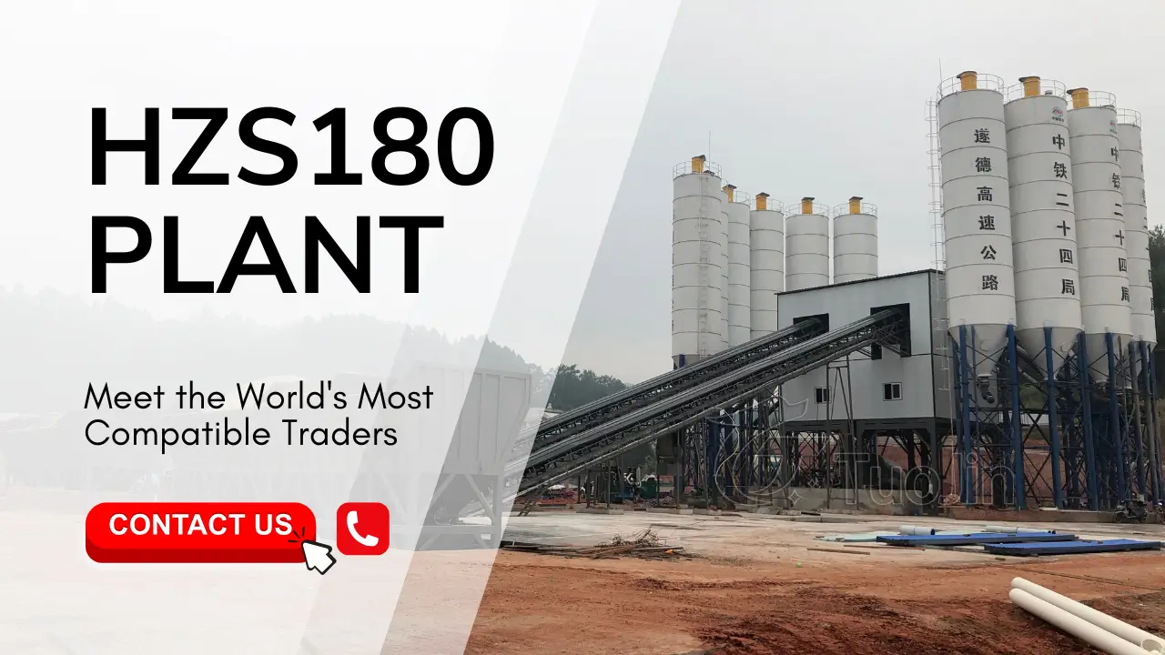 HZS180 concrete batching plant