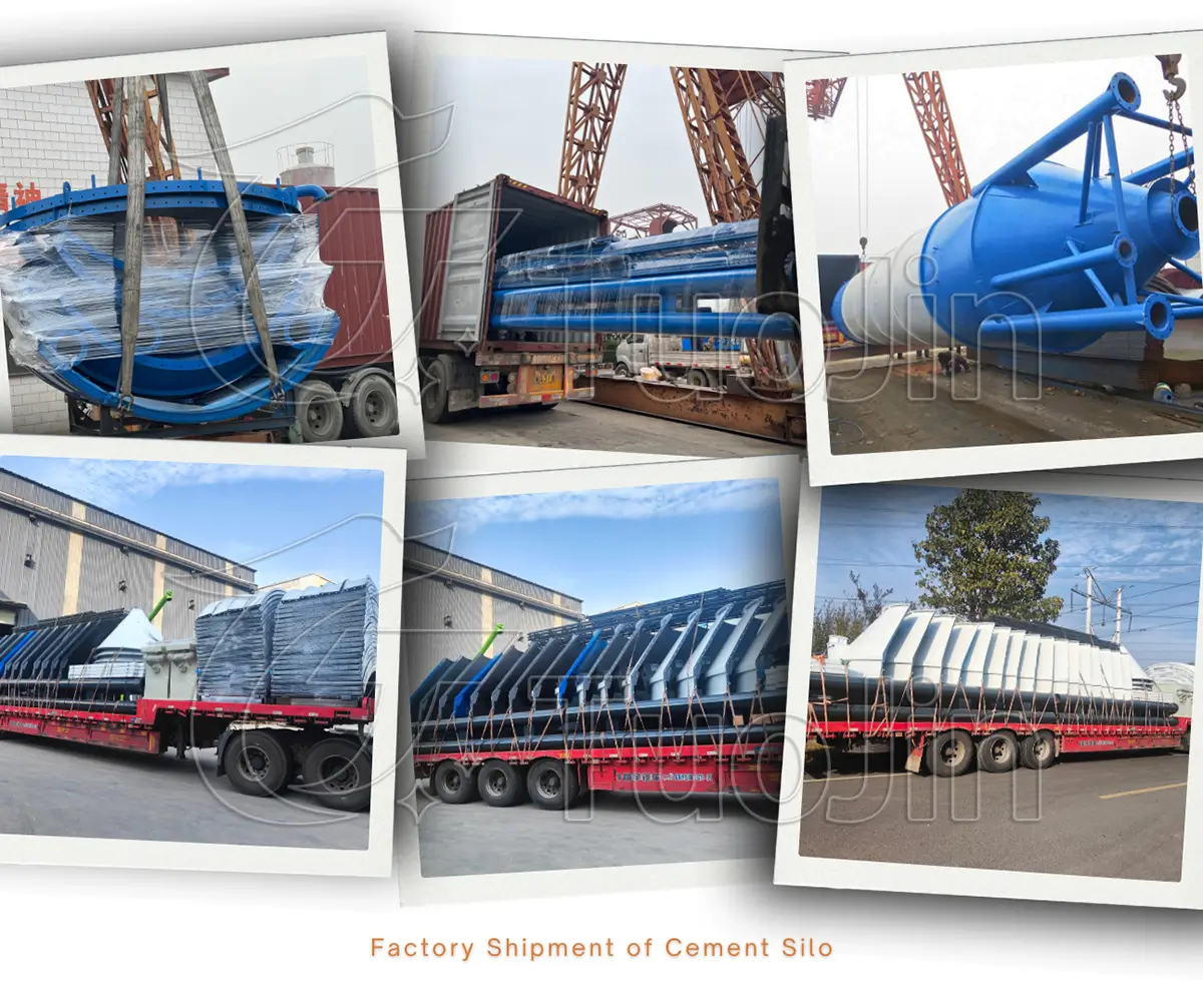 factory delivery of cement silo
