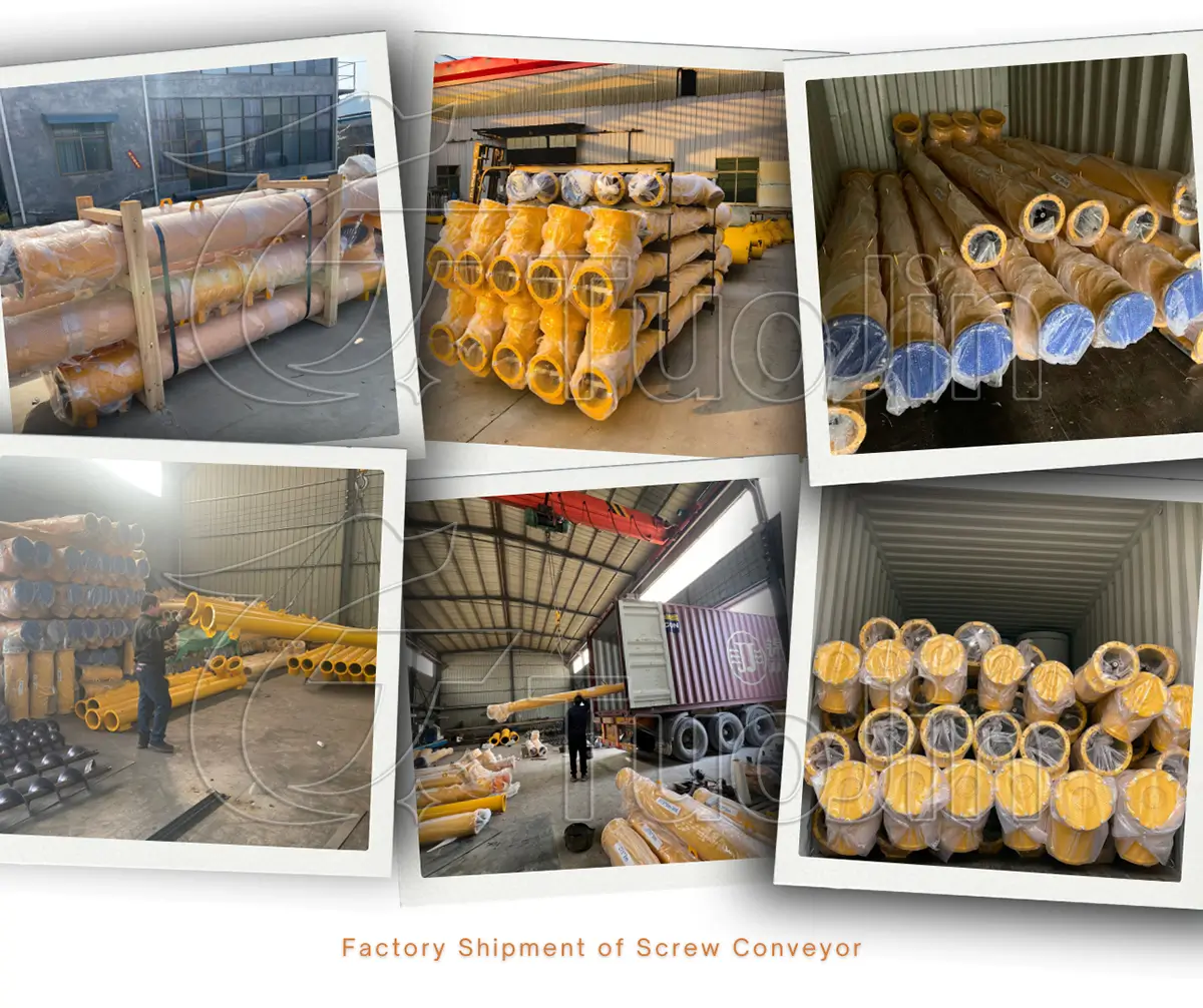 factory delivery of screw conveyor