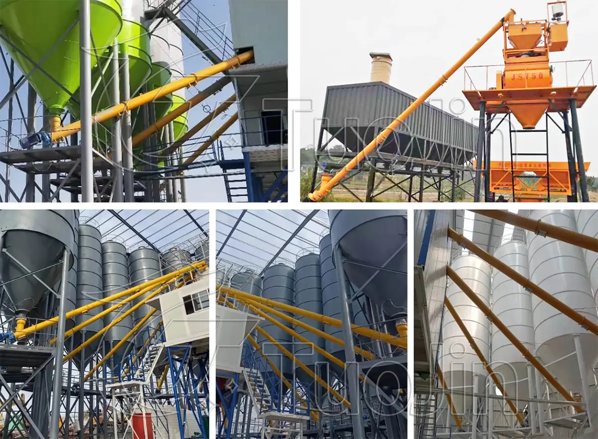 screw conveyor for concrete batching plant