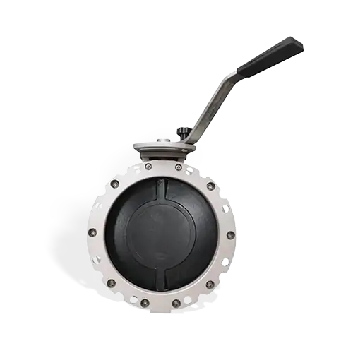 Manual cement butterfly valve