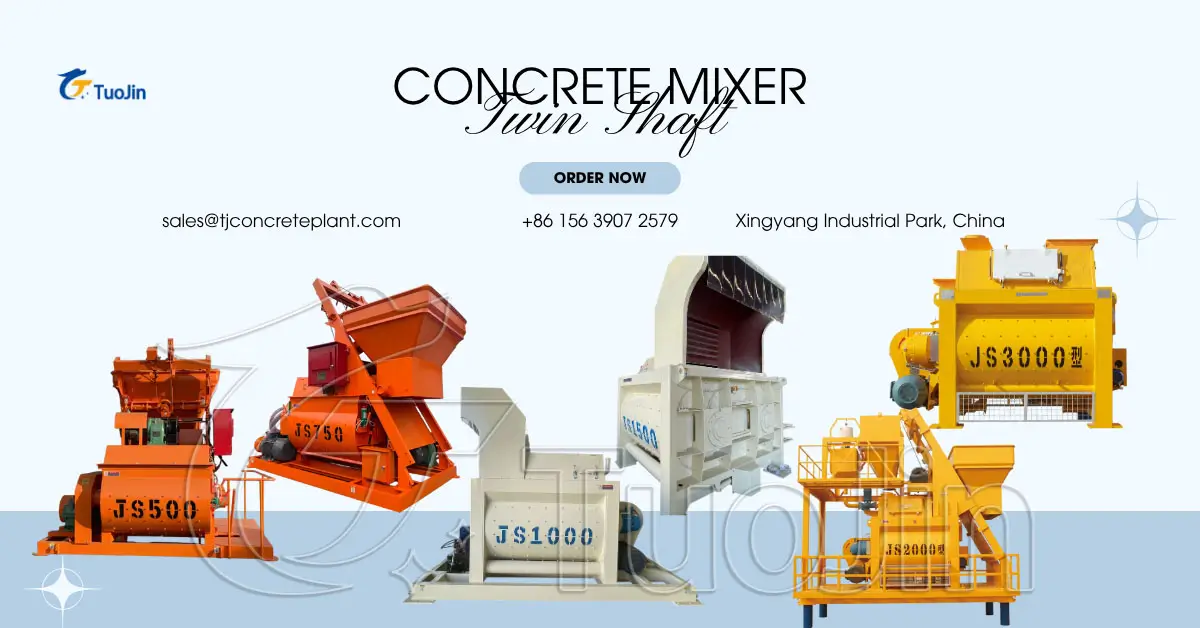 twin shaft concrete mixer