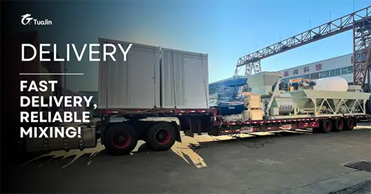 HZS25 Concrete Batching Plant Delivered to Southeast Asia via Land Transport for Faster Delivery