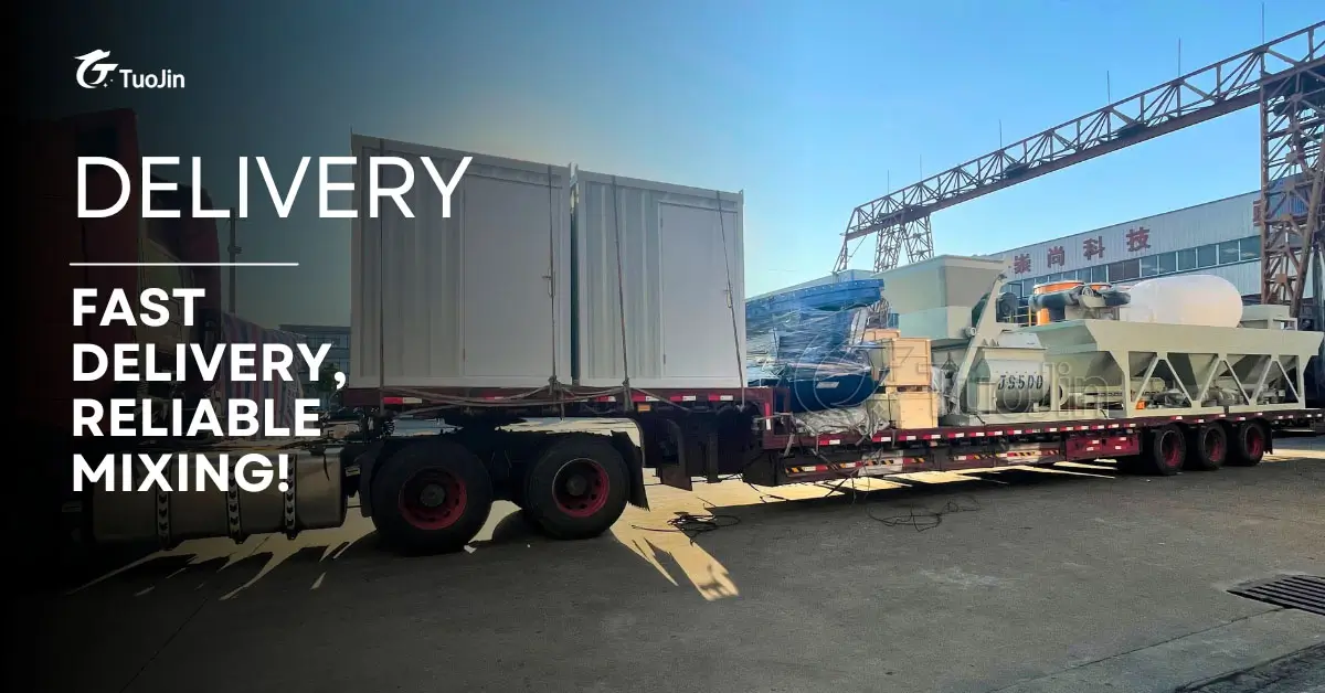 hzs25 concrete batching plant delivery