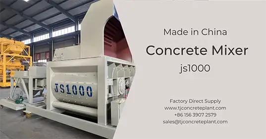 High-Quality JS1000 Concrete Mixer, Factory Direct Supply, Made in China
