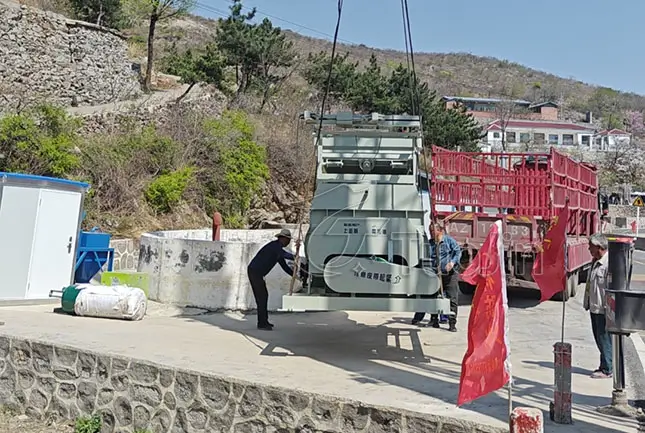 On-site Unloading, Installation, and Commissioning of HZS35 Concrete Batching Plant