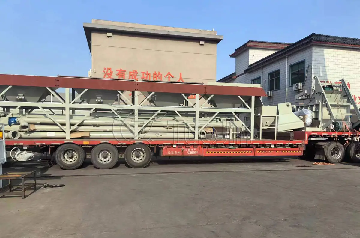 hzs50 stationary concrete batching plant made in china
