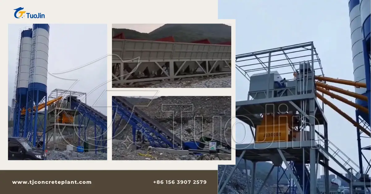 hzs180 concrete batching plant