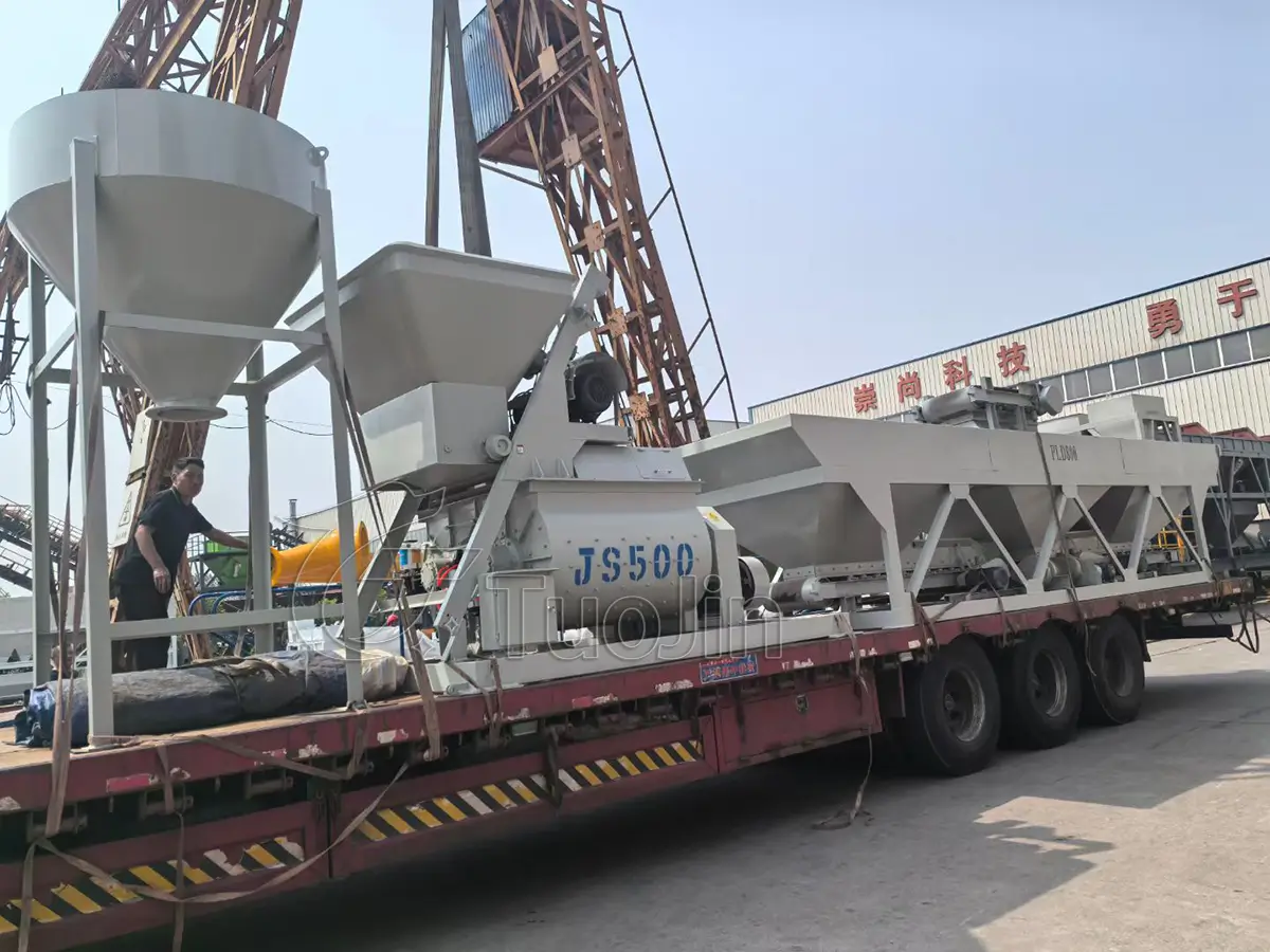 HZS25 concrete batching plant